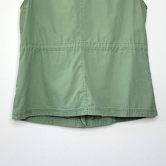 MERONA Army Green Utility Cargo Vest size Large Pockets Drawstring - Picture 11 of 17